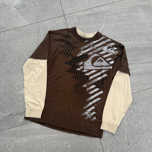 quiksilver layered longsleeve - S