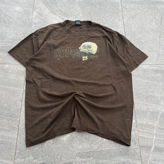 my personal 😫 quicksilver plaid skull tee - XL