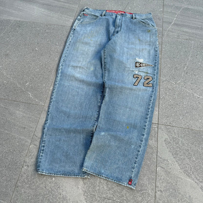 perfectly distressed ecko jeans - 36x32”