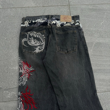 damnnn buten shoten jeans - 32x33” just nut