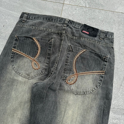 sand fade qruel jeans - 38x32”