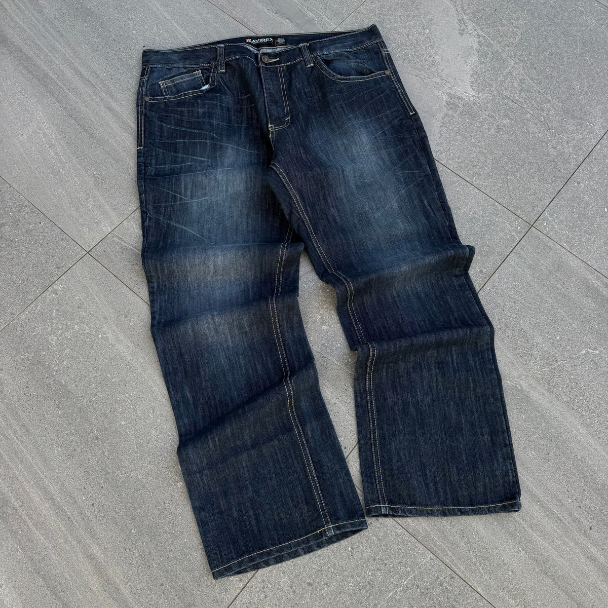 fadeddddd avirex baggy bootcuts - 40x30”