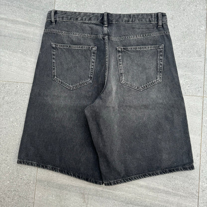 faded black jorts - 36x12.5”