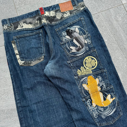 fat karakuri jeans - 38x30”
