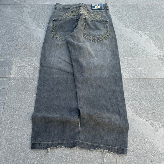 southpole gold text jeans - 30x30”