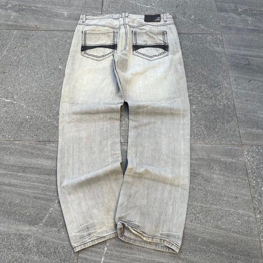 akademiks grey straights - 36x34”