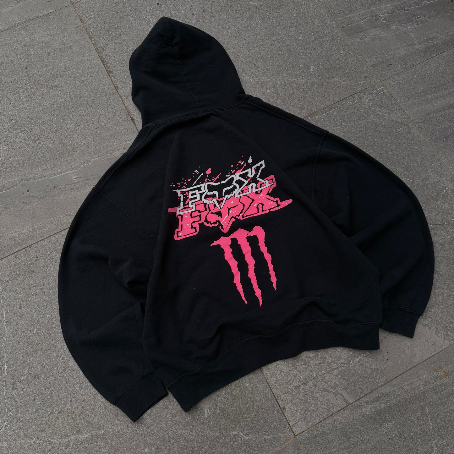 grail 00s pink monster/fox hoodie - L