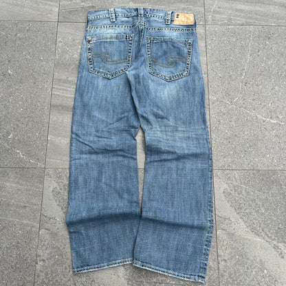 delicious silver bootcuts - 34x32”
