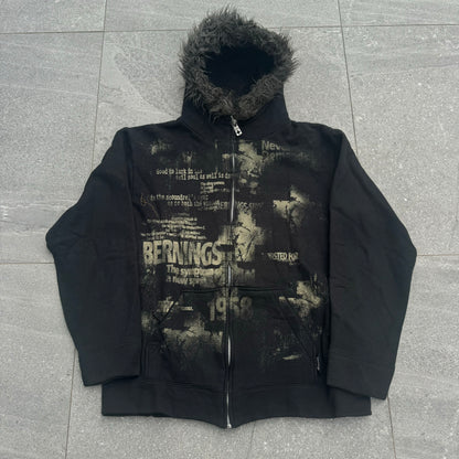 bernings fur hoodie - M