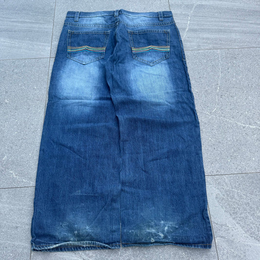 fat avirex jeans - 41x33”