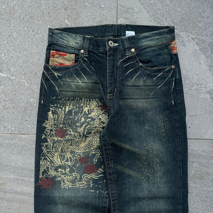 washed green japanese memory specials - 32x29”