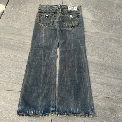 grail trueys blue/black wash FUCK THESE R EPIC 36x33”