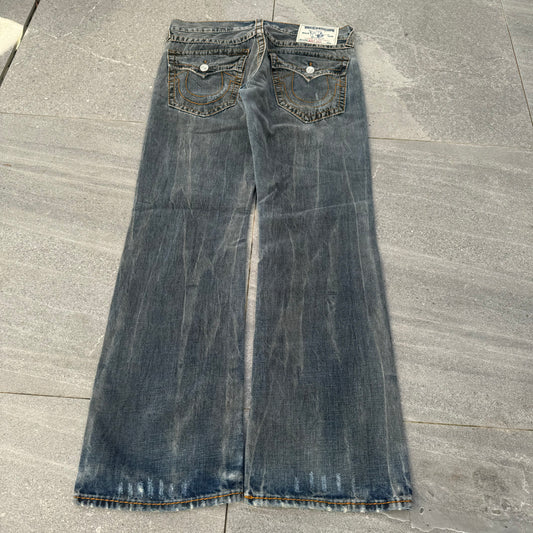 grail trueys blue/black wash FUCK THESE R EPIC 36x33”