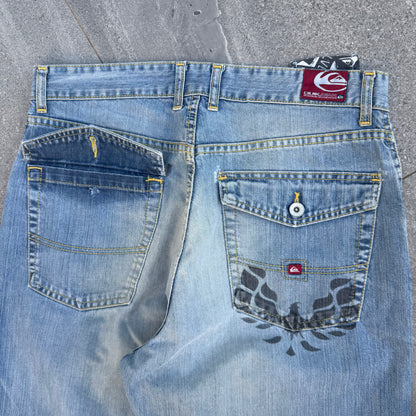 quiksilver flap pocket bootcuts - 33x32”