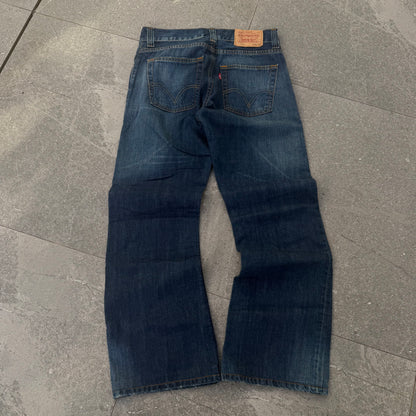 deep indigo bootcut faders - 30x30”