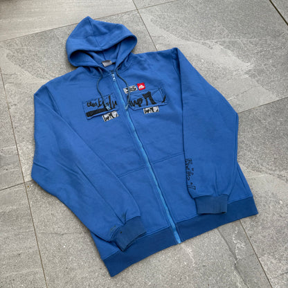 patchwork quiksilver zip up - L