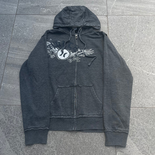 grey hurley zip - S