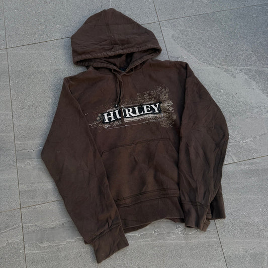 oak brown hurley hoodie - S