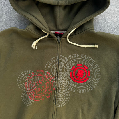 GRAIL GRAIL GRAIL MOSSY GREEN ELEMENT HOODIE - L