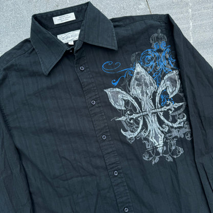 y2k button up - S