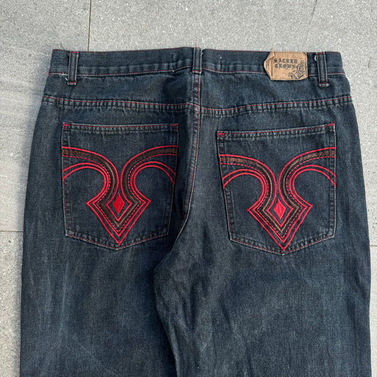 sacred crown jeans - 38x32”