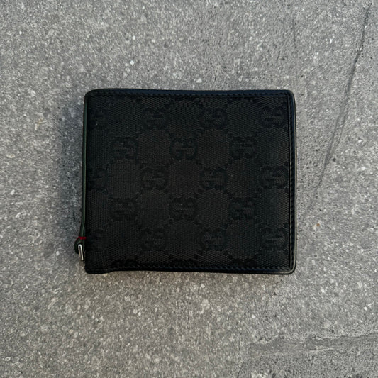 vintage gucci monogram print wallet