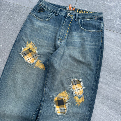grail akademik plaid patches - 36x33”
