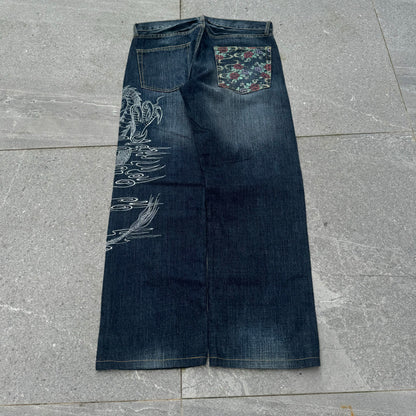 goated memory special indigo fades - 32x30”