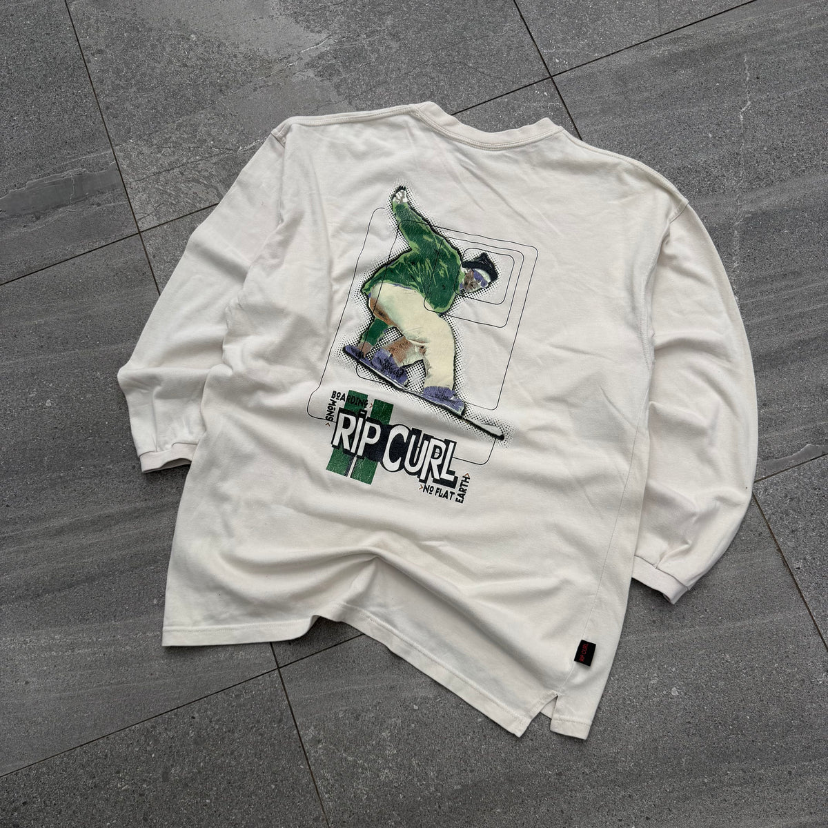 90s ripcurl snowboard longsleeve - M