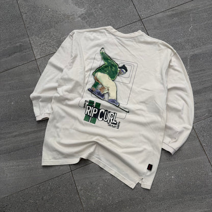 90s ripcurl snowboard longsleeve - M