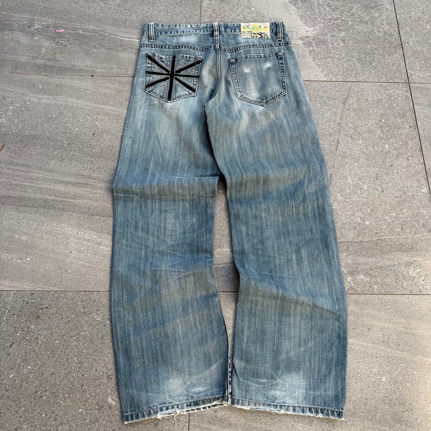 ask union jack bootcuts (so hard) - 32x33”