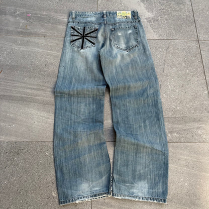 ask union jack bootcuts (so hard) - 32x33”