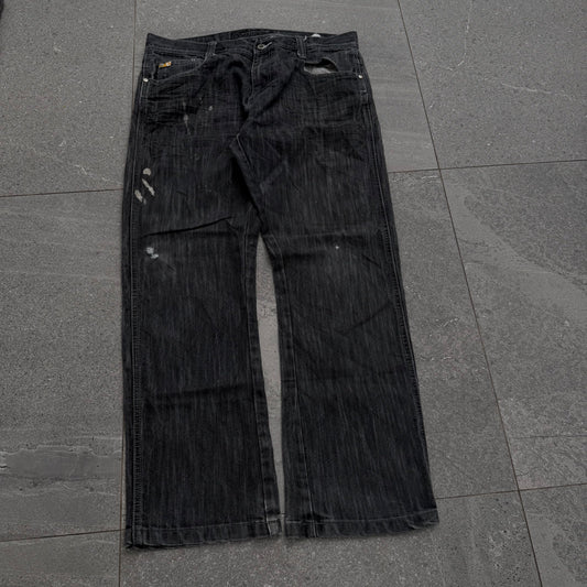 paint splatter bootcuts - 36x30”