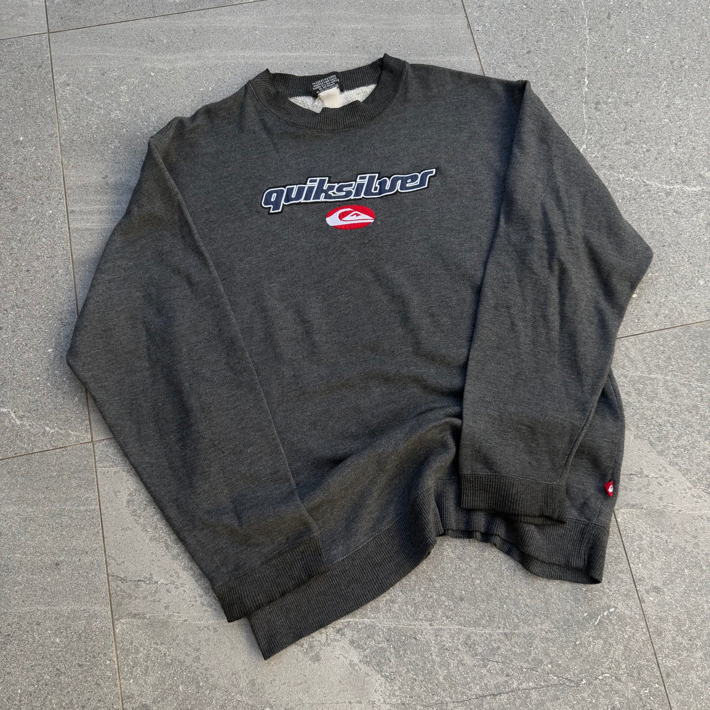 90s quiksilver crew - L