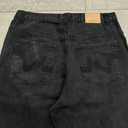 fat black jorts - 36”