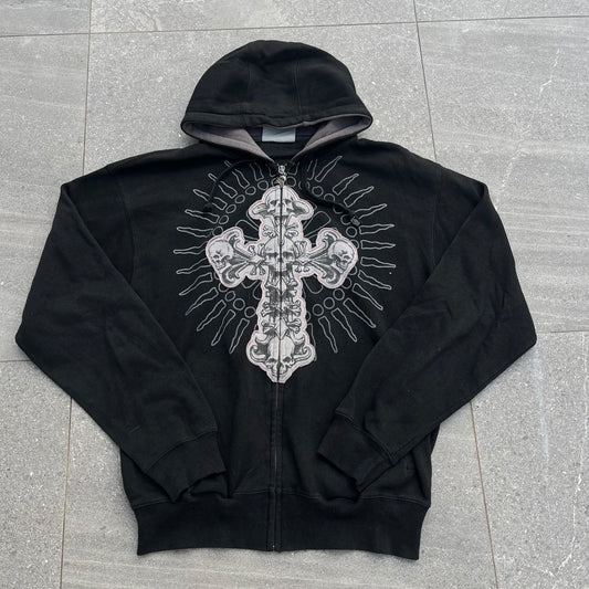 sapphire lounge skull cross zip - M/L