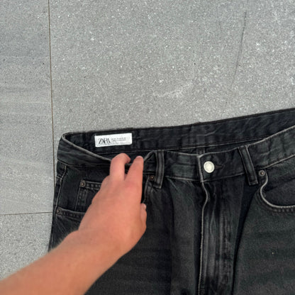 faded black jorts - 36x12.5”