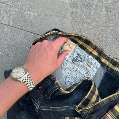 MFFFF PLAID EVISU BOOTCUTS HOLYSHit IG explore page type shit 36x31”