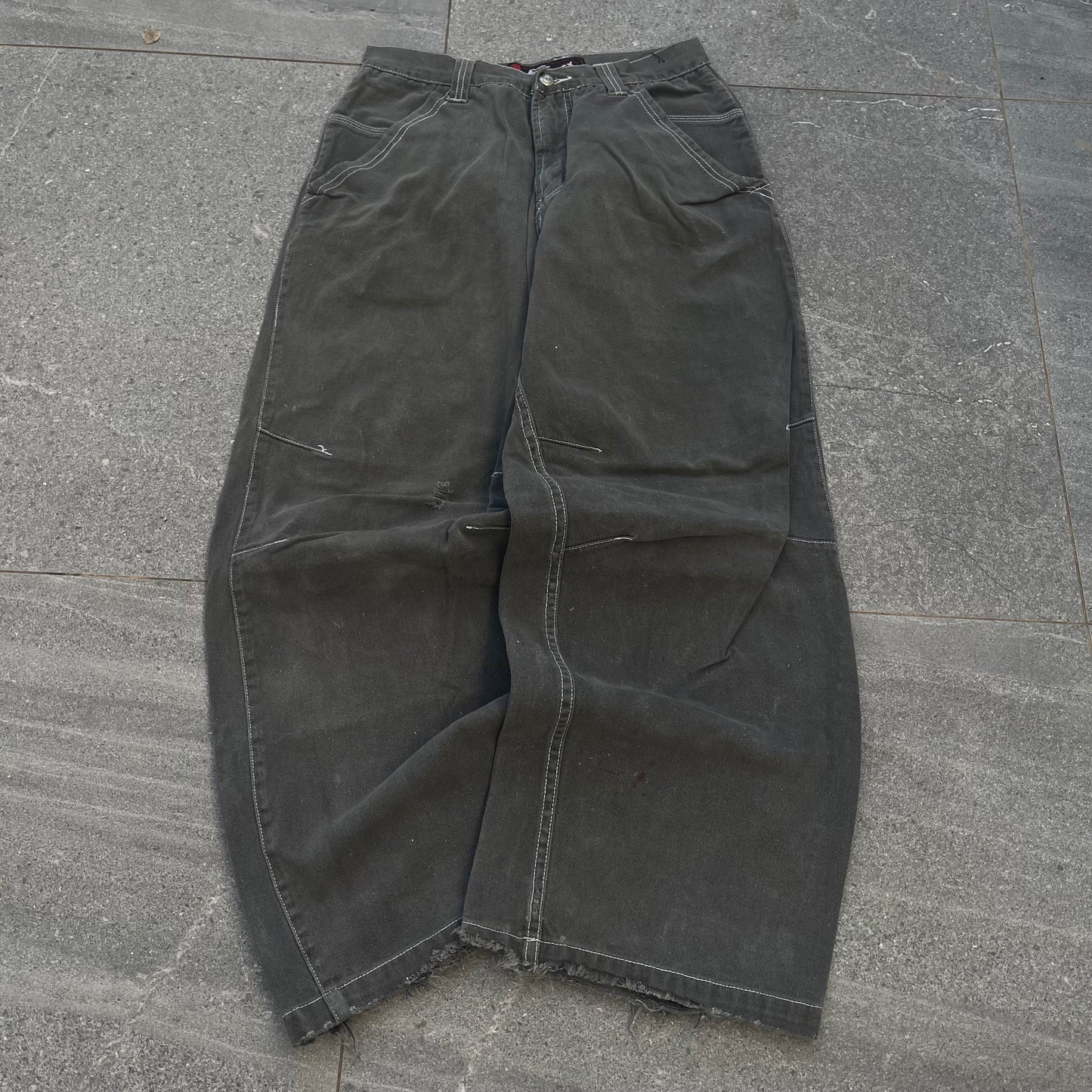 jnco spec exhaust barrel jeans - 30x28”