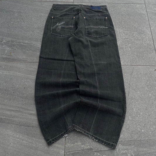 beautiful embroidered koman jeans - 36x32”