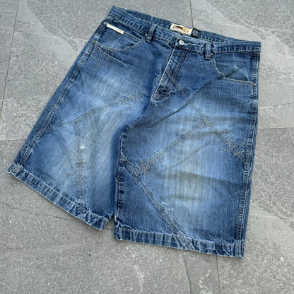 southpole panel jorts - 40x13.5”