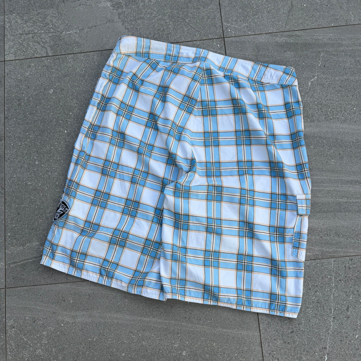 plaid lost boardies - 38”