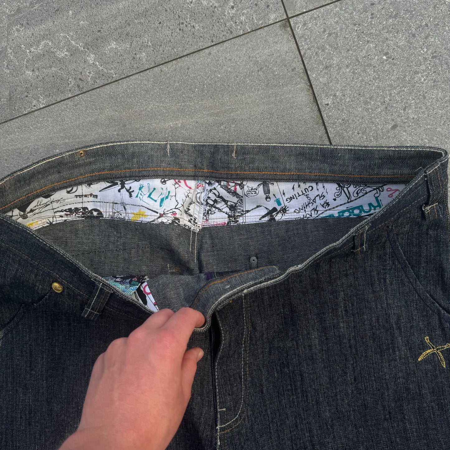 GRAIL raw denim deadstock artful dodgers - 40x15”