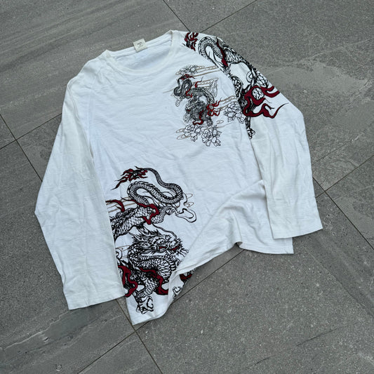 japanese slub cotton longsleeve - XL