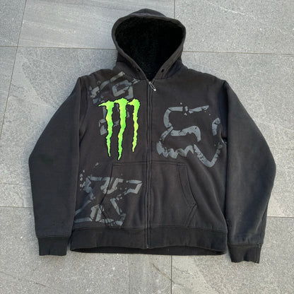 fox x monster zip up - M