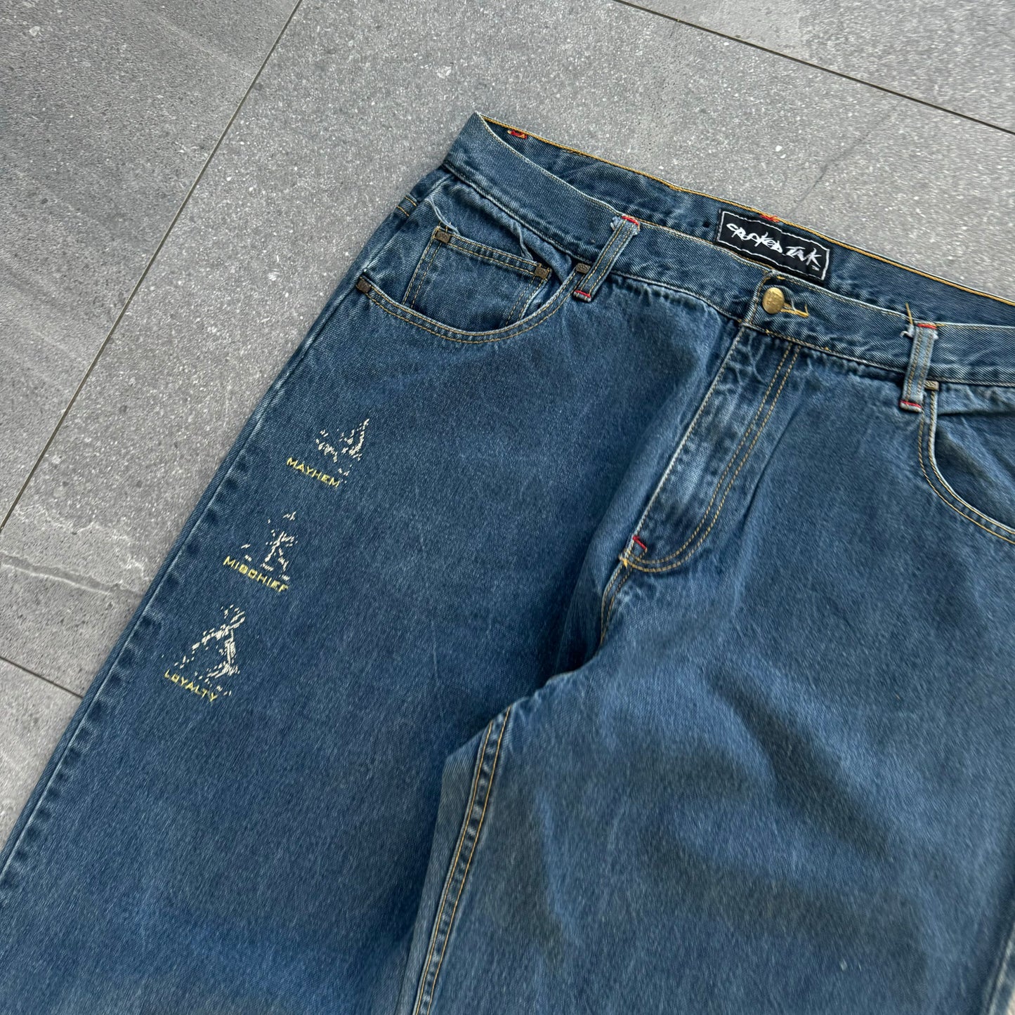 fight club jeans wtf where is my mind oooooooh - 36x32”