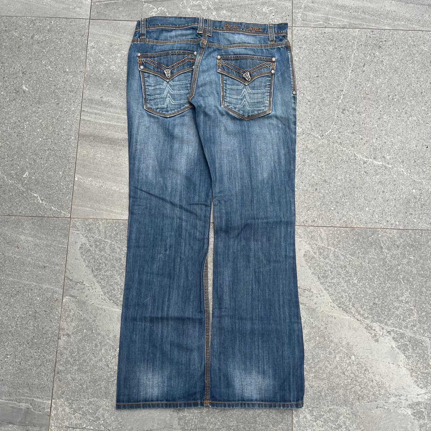 absolutely insane details on these…. blac label bootcuts - 36x32”