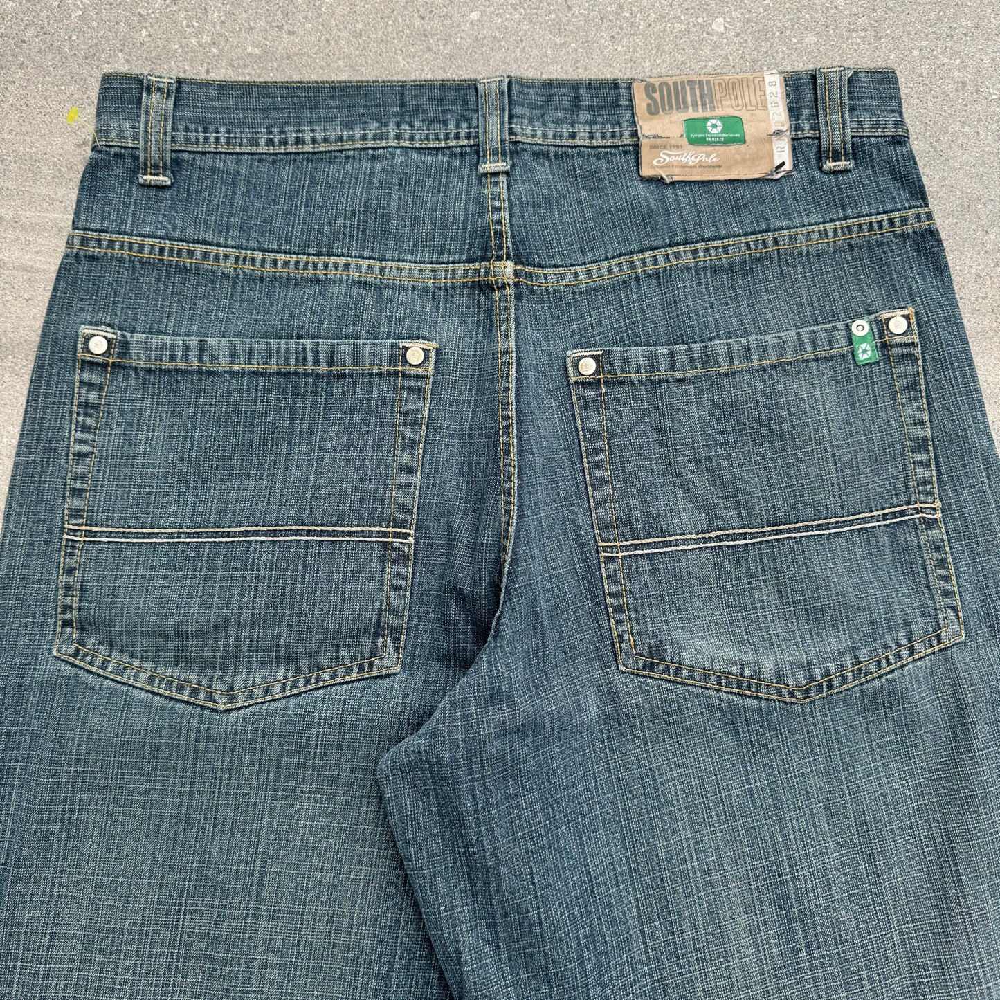 southpole green tab jorts - 36x13.5”