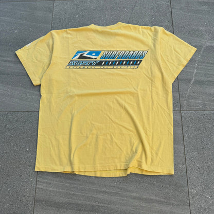 90s made in USA rusty tee - L