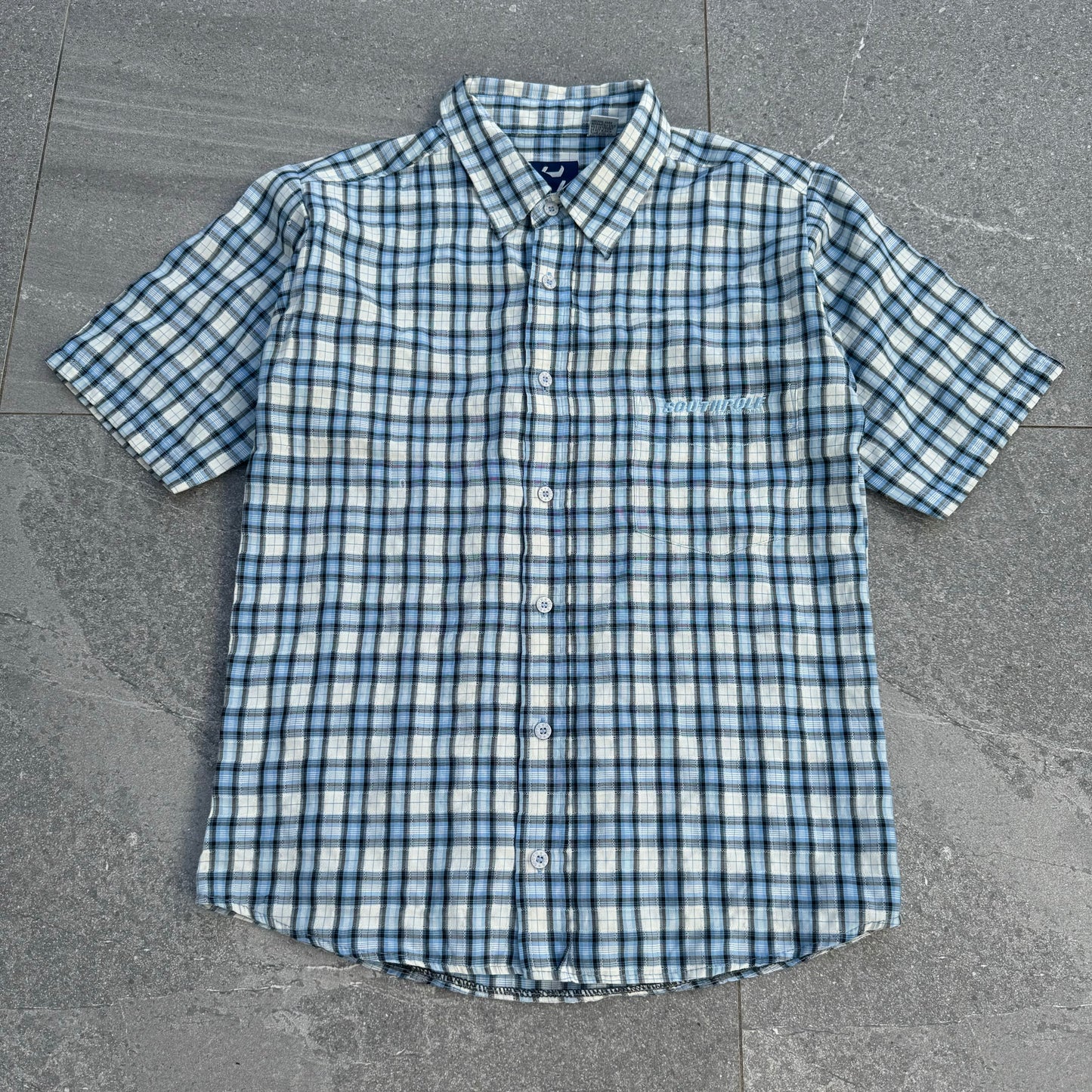 breeeeezy southpole button up - L